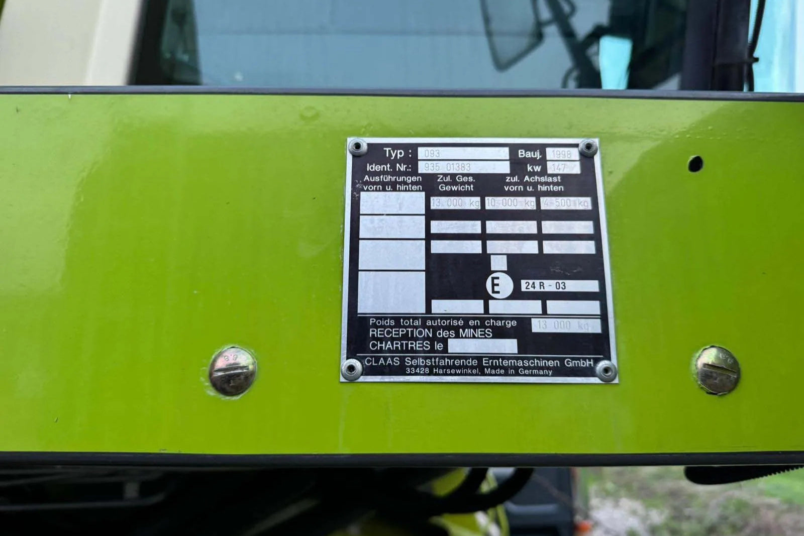 1998 CLAAS MEGA 204 DOMINATOR Harvester | 122HP Diesel